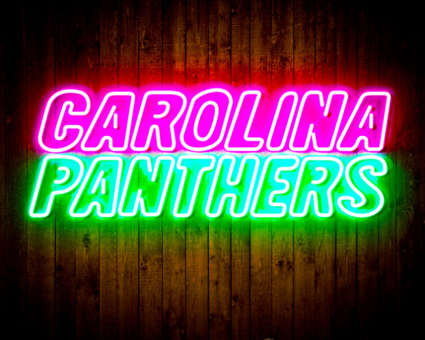 NFL CAROLINA PANTHERS Handmade Neon Flex LED Sign - ProLedSign
