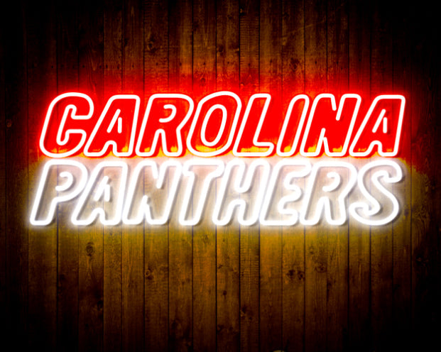 NFL CAROLINA PANTHERS Handmade Neon Flex LED Sign