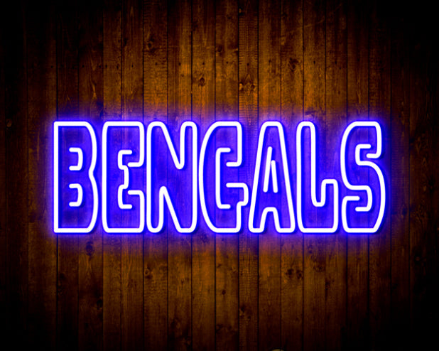 NFL BENGALS Handmade Neon Flex LED Sign