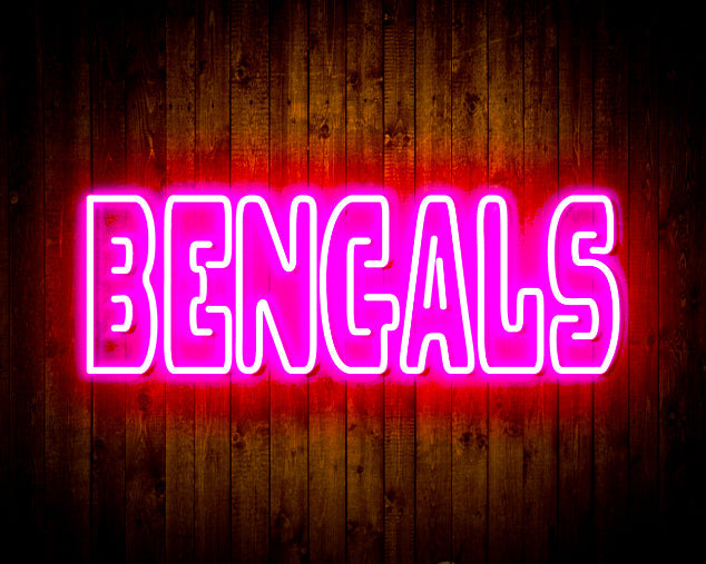 NFL Cincinnati BENGALS Handmade Neon Flex LED Sign - ProLedSign