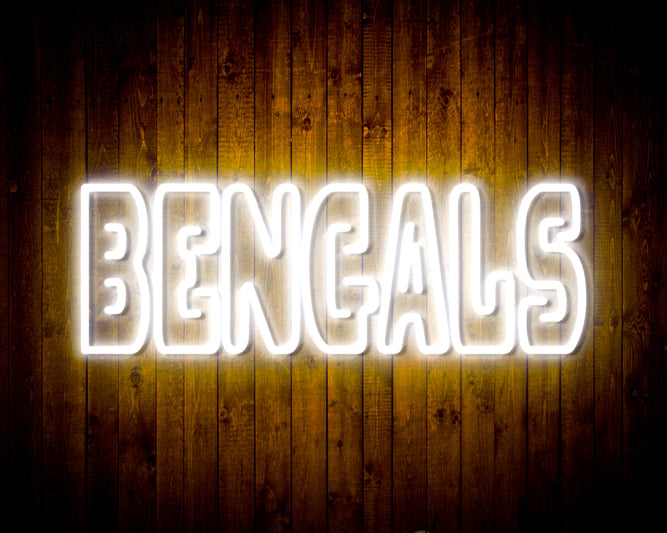 NFL Cincinnati BENGALS Handmade Neon Flex LED Sign - ProLedSign