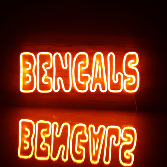 NFL Cincinnati BENGALS Handmade Neon Flex LED Sign - ProLedSign