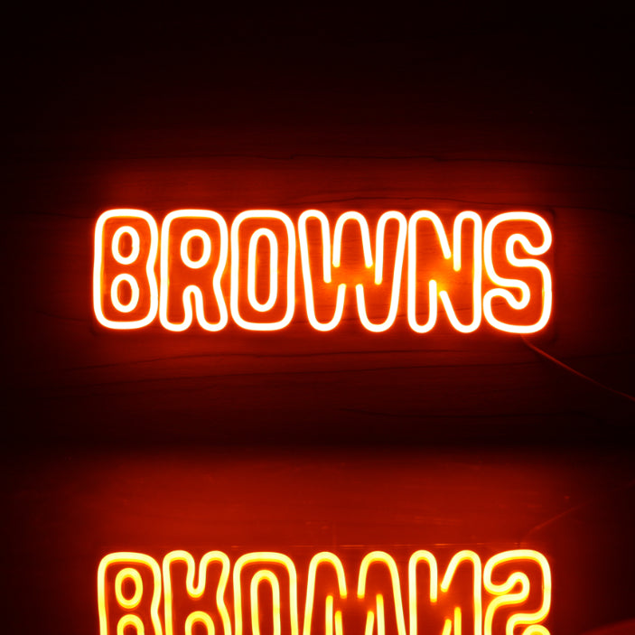 NFL Cleveland BROWNS Handmade Neon Flex LED Sign
