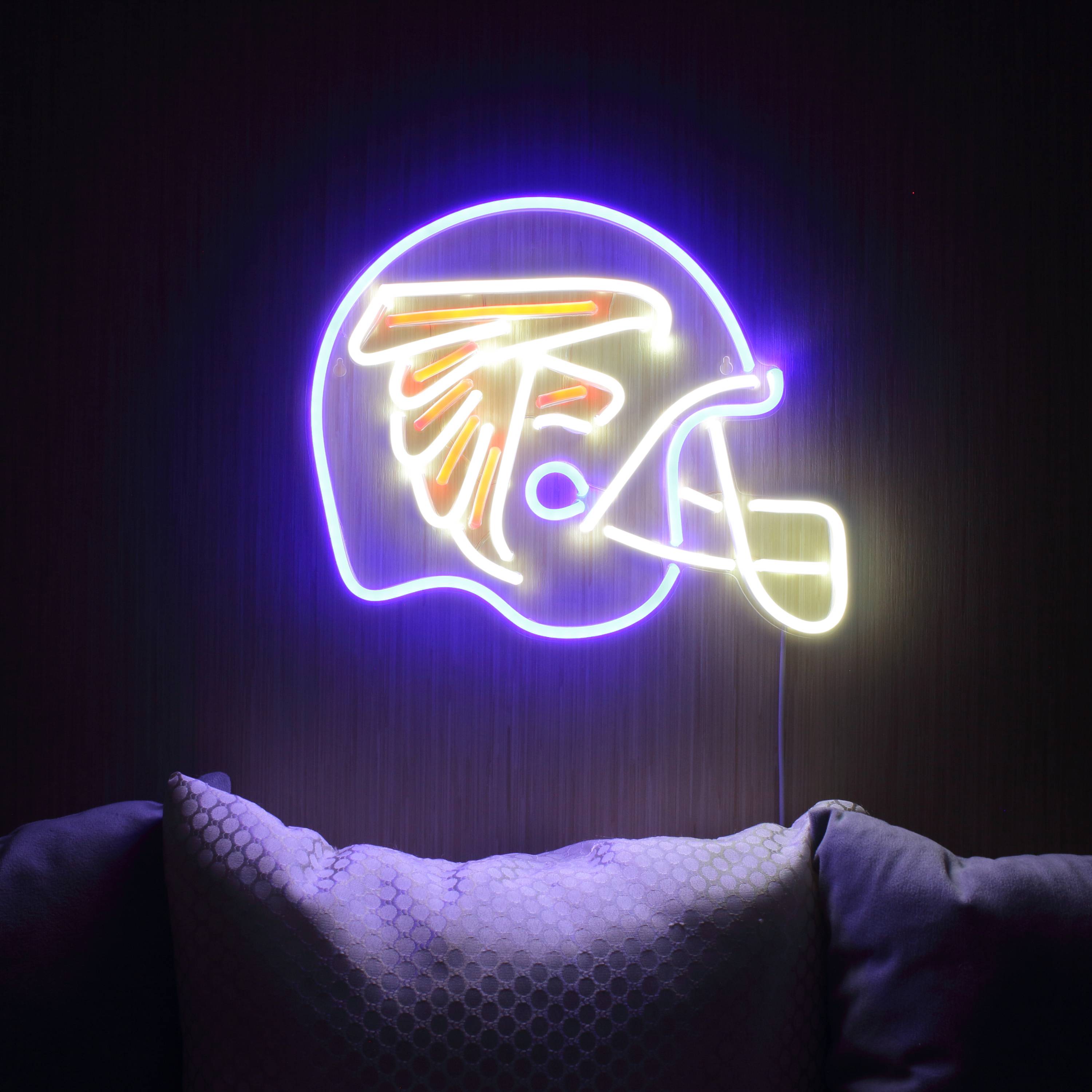 NFL Helmet Atlanta Falcons Large Flex Neon LED Sign
