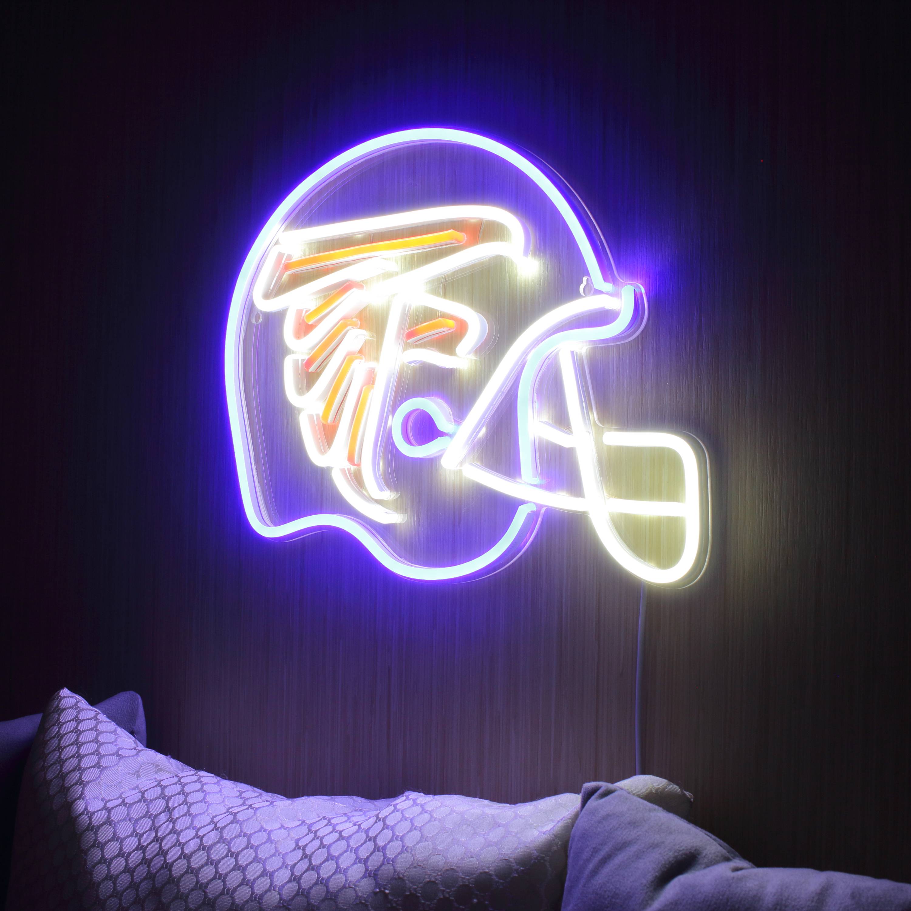 NFL Helmet Atlanta Falcons Large Flex Neon LED Sign