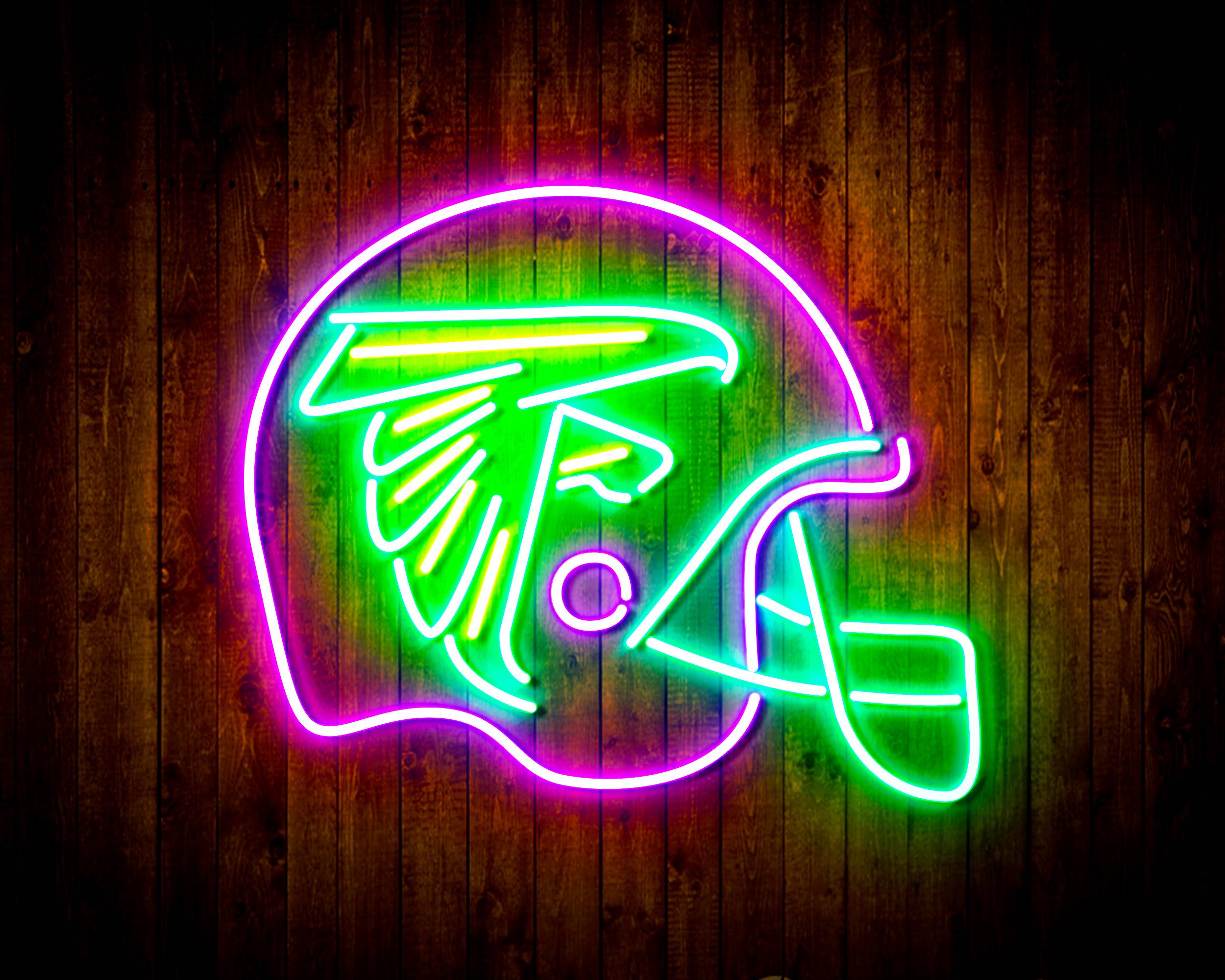 NFL Helmet Atlanta Falcons Bar Neon Flex LED Sign