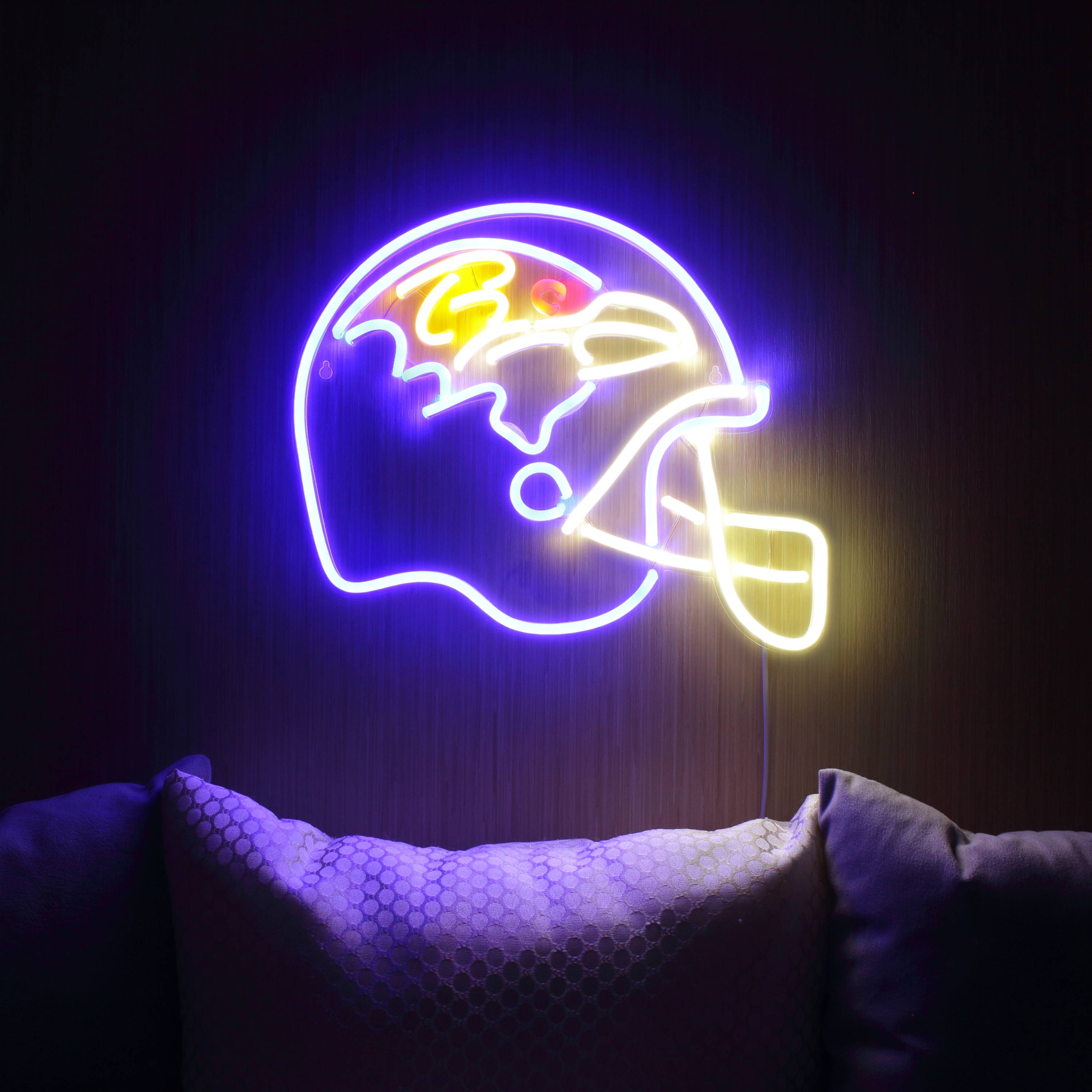 NFL Helmet Baltimore Ravens Large Flex Neon LED Sign