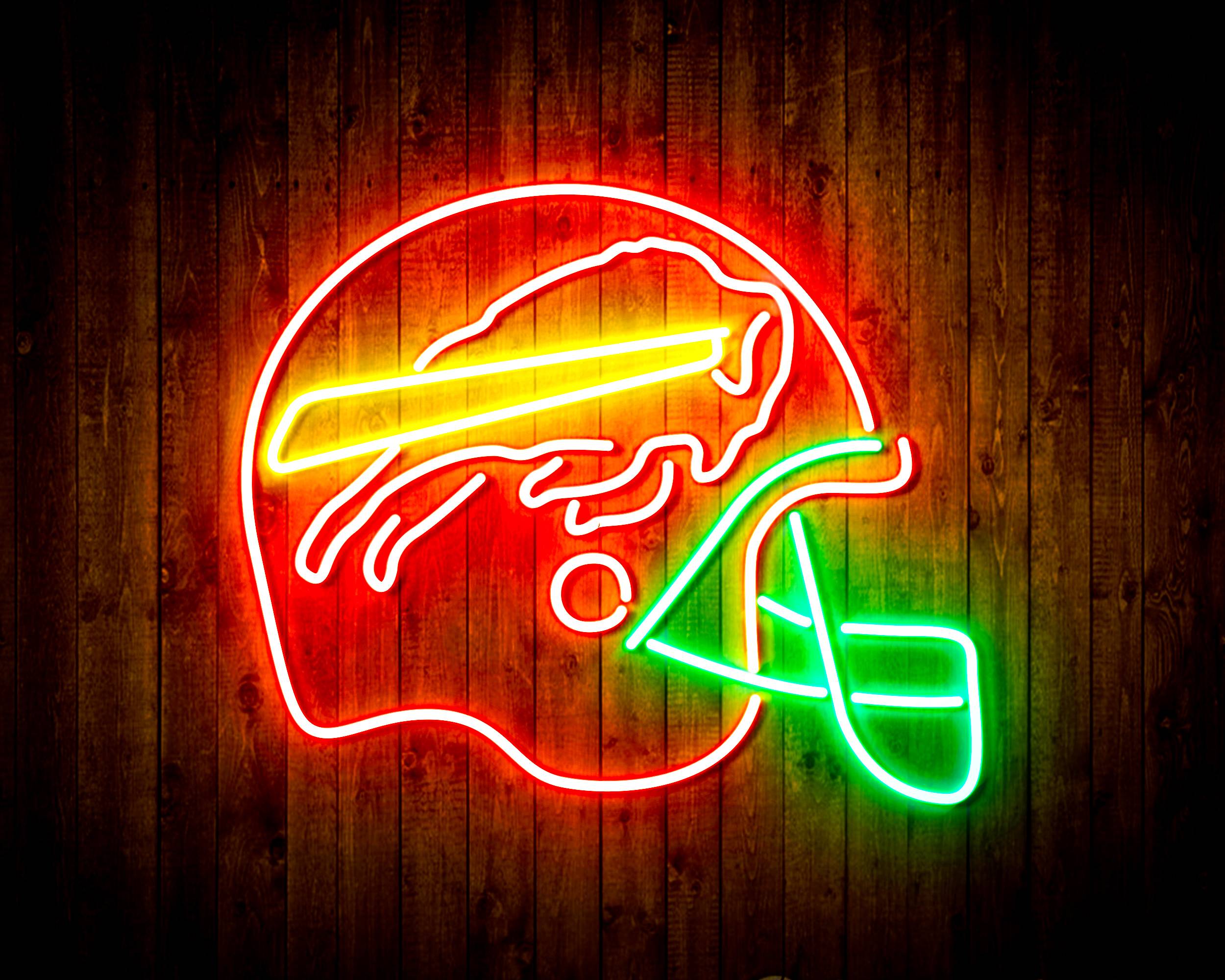 NFL Helmet Buffalo Bills Bar Neon Flex LED Sign