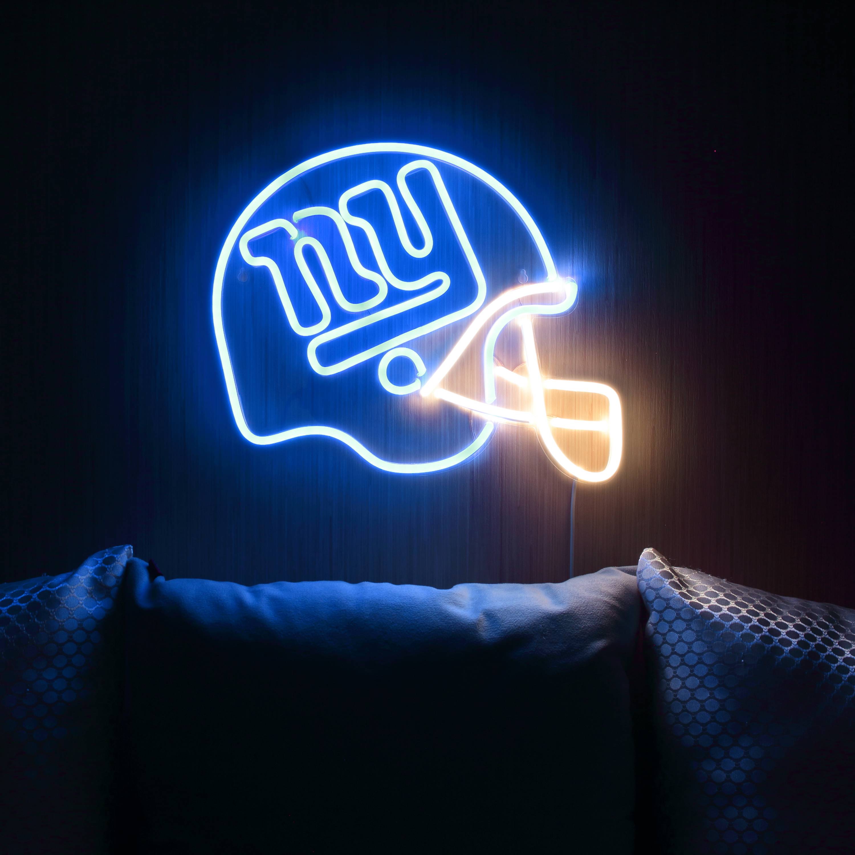 NFL Helmet New York Giants Large Flex Neon LED Sign