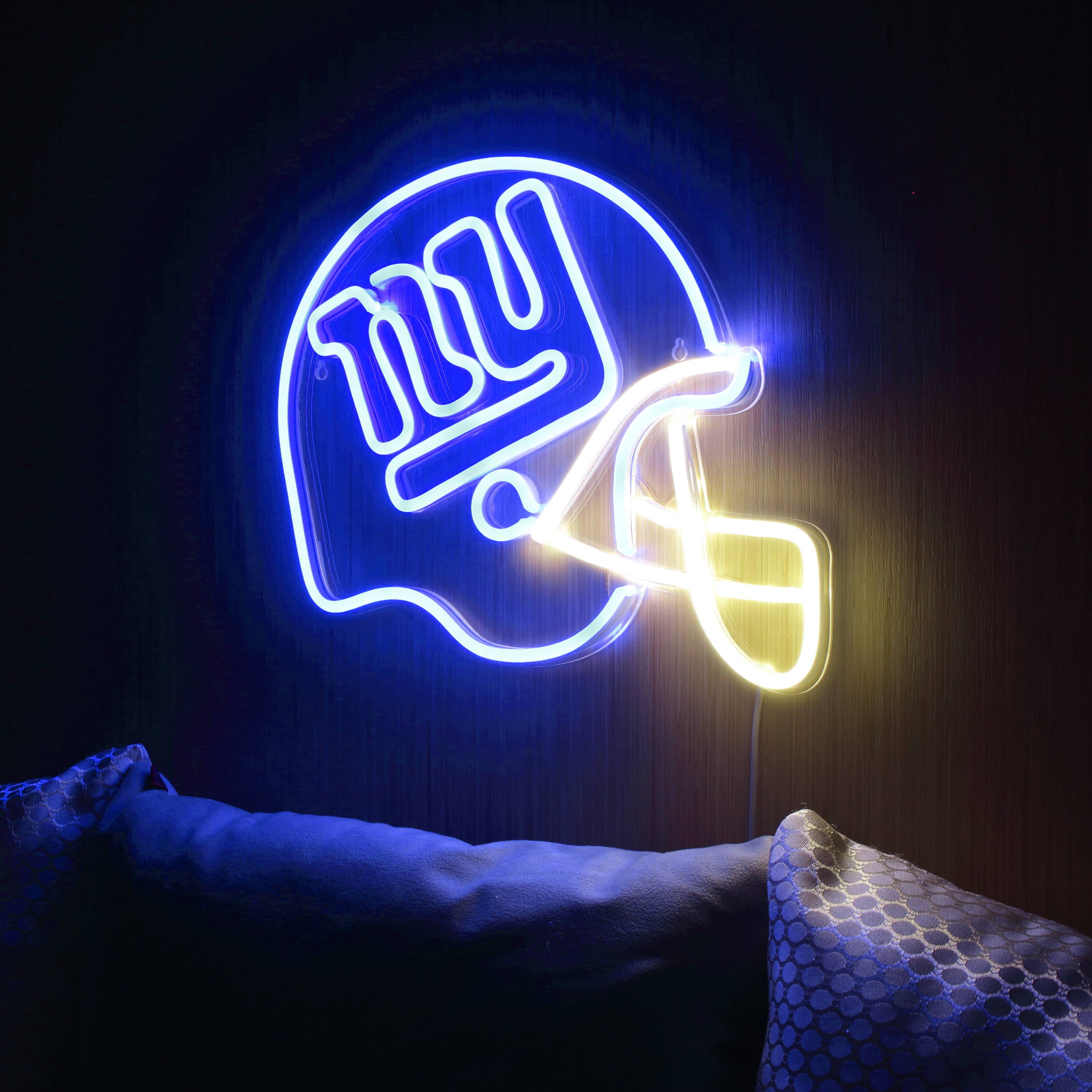 NFL Helmet New York Giants Large Flex Neon LED Sign