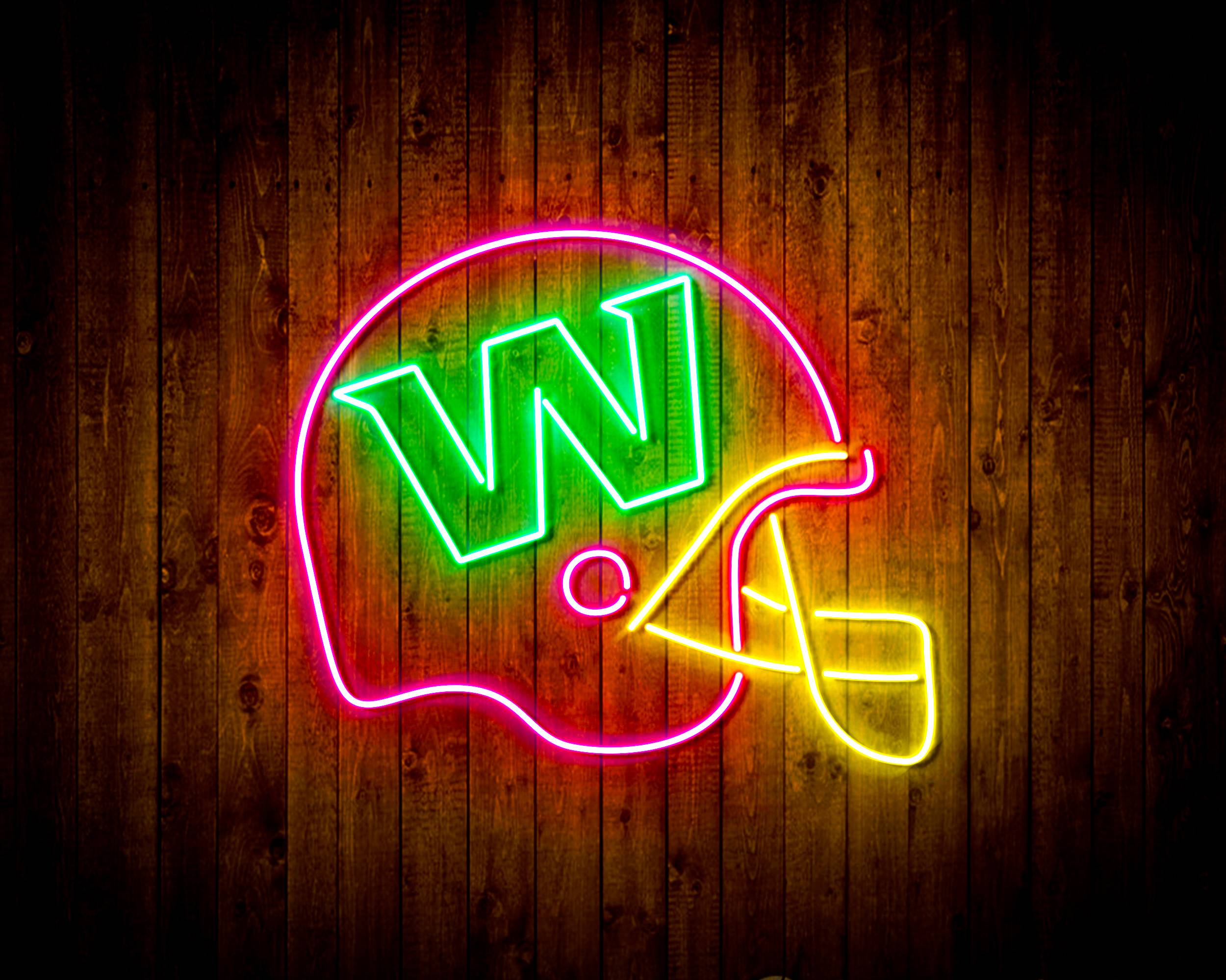 NFL Helmet Washington Football Team Bar Neon LED Sign