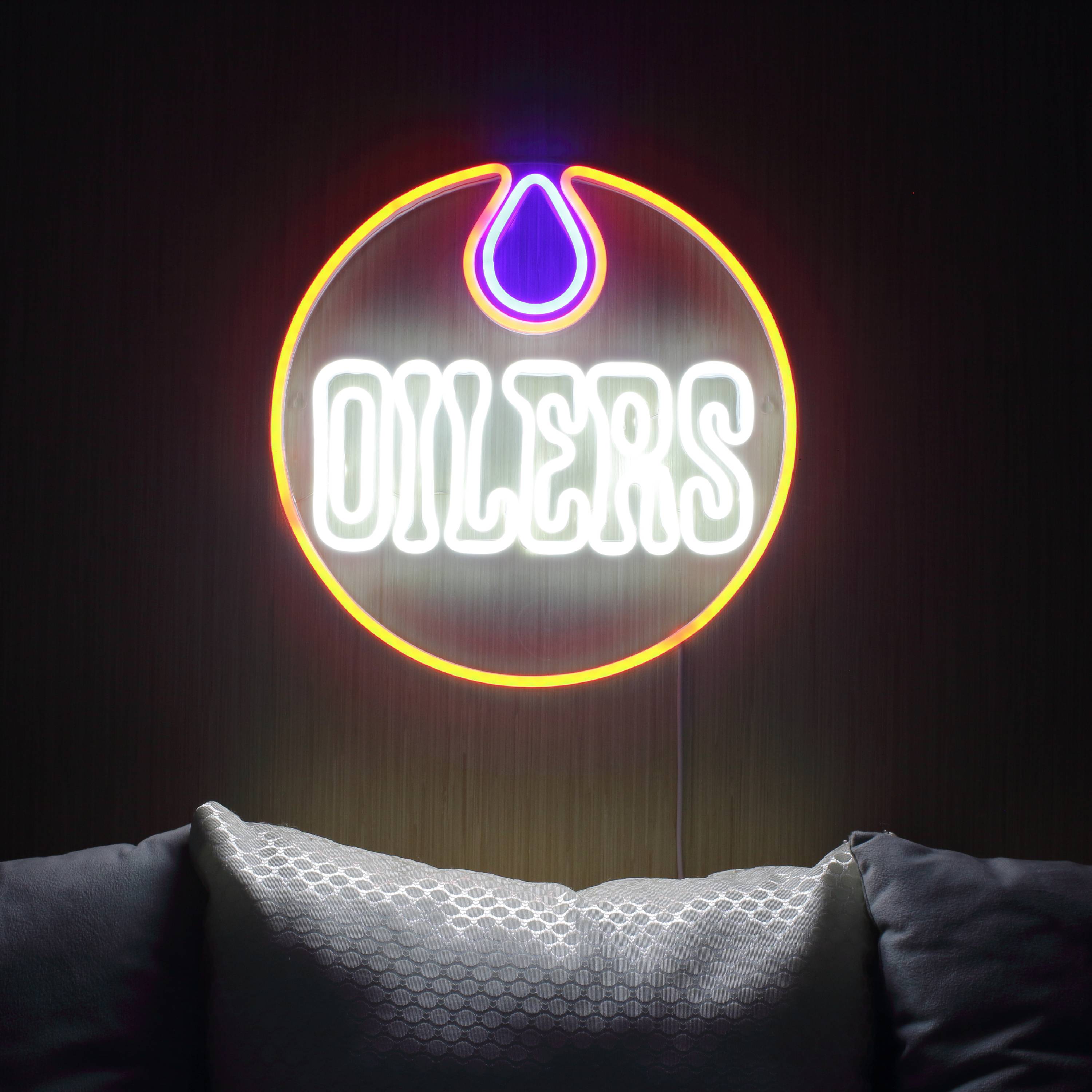 NHL Edmonton Oilers Large Flex Neon LED Sign