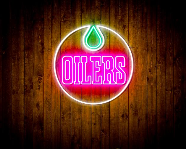 Edmonton Oilers Handmade Neon Flex LED Sign