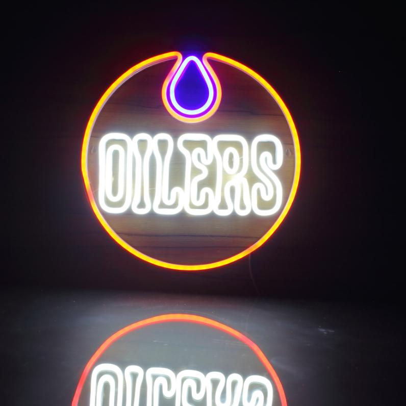 Edmonton Oilers Handmade Neon Flex LED Sign