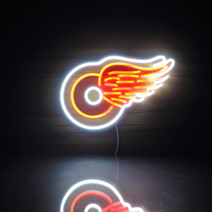 Detroit Red Wings Handmade Neon Flex LED Sign