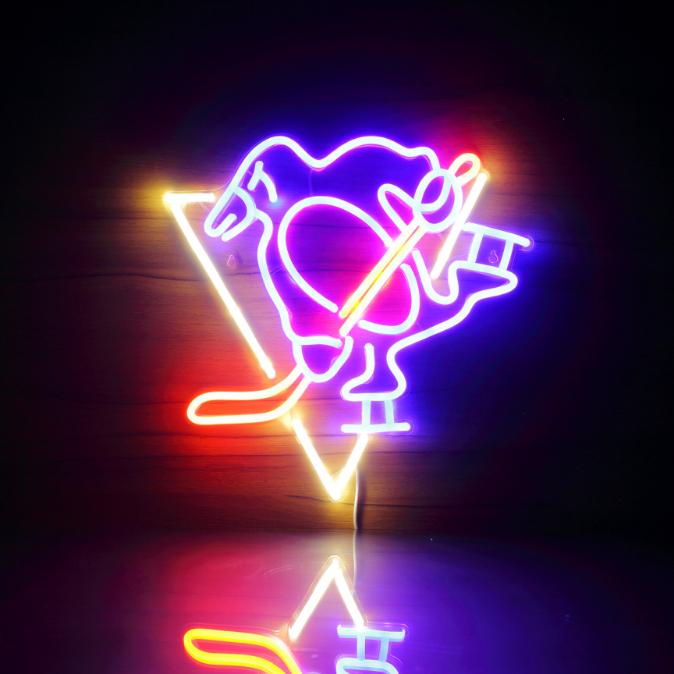 Pittsburgh Penguins Handmade Neon Flex LED Sign