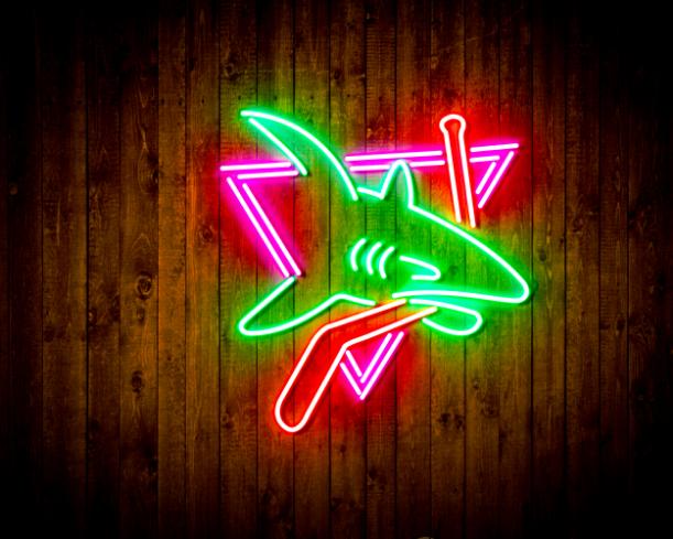 San Jose Sharks Handmade Neon Flex LED Sign