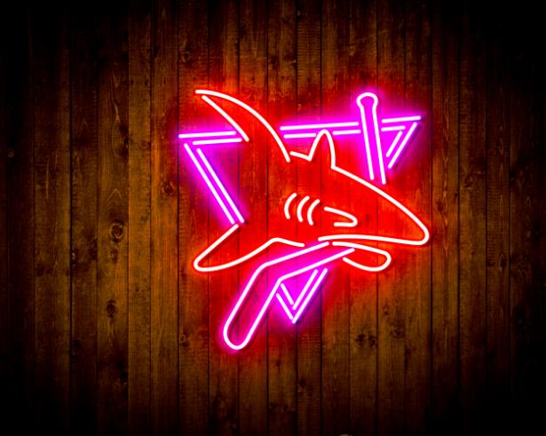 San Jose Sharks Handmade Neon Flex LED Sign