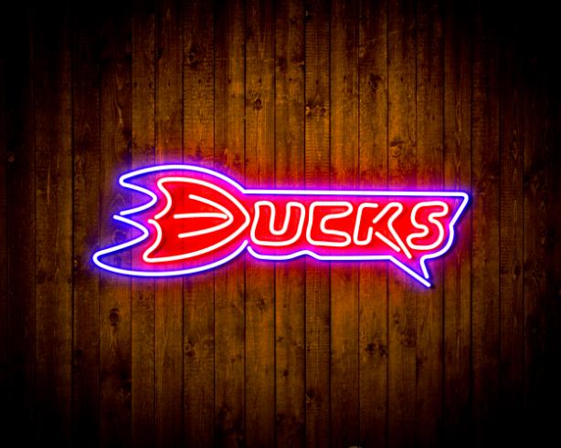 Anaheim Ducks Handmade Neon Flex LED Sign