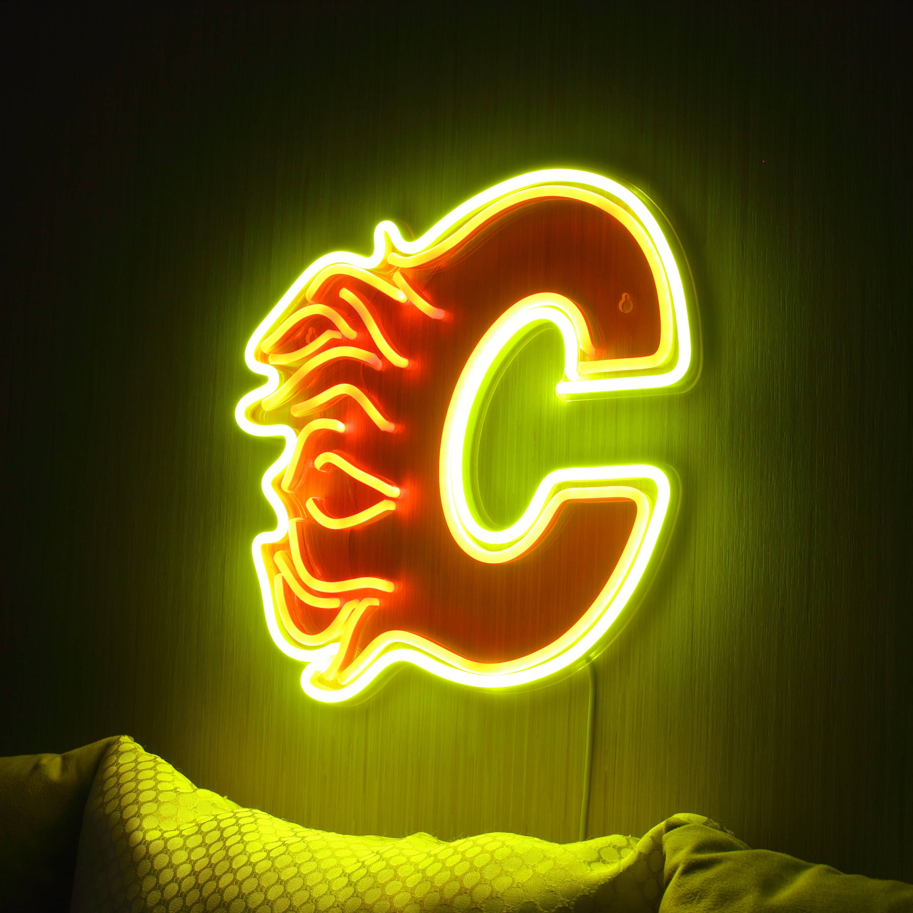 NHL Calgary Flames Large Flex Neon LED Sign