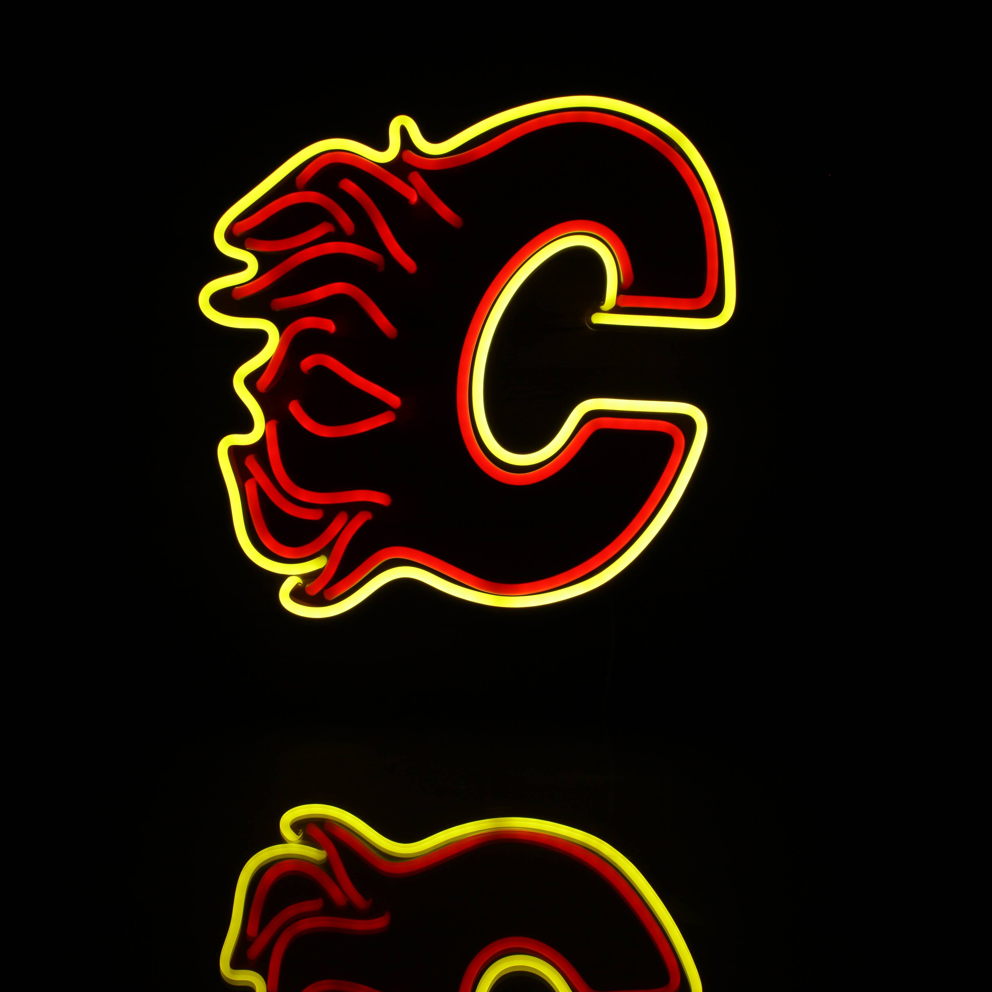 NHL Calgary Flames Bar Neon Flex LED Sign