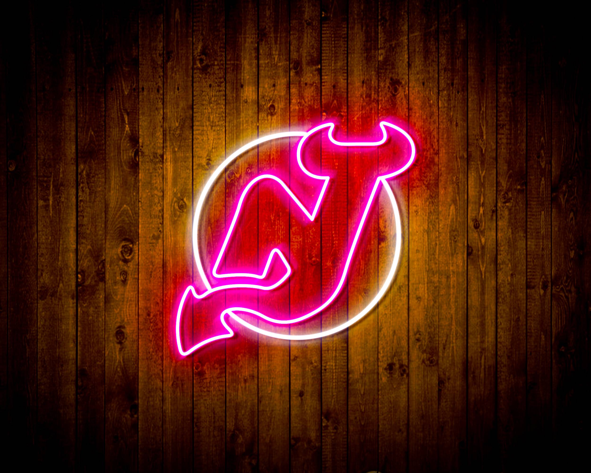 MHL New Jersey Devils Bar Neon Flex LED Sign