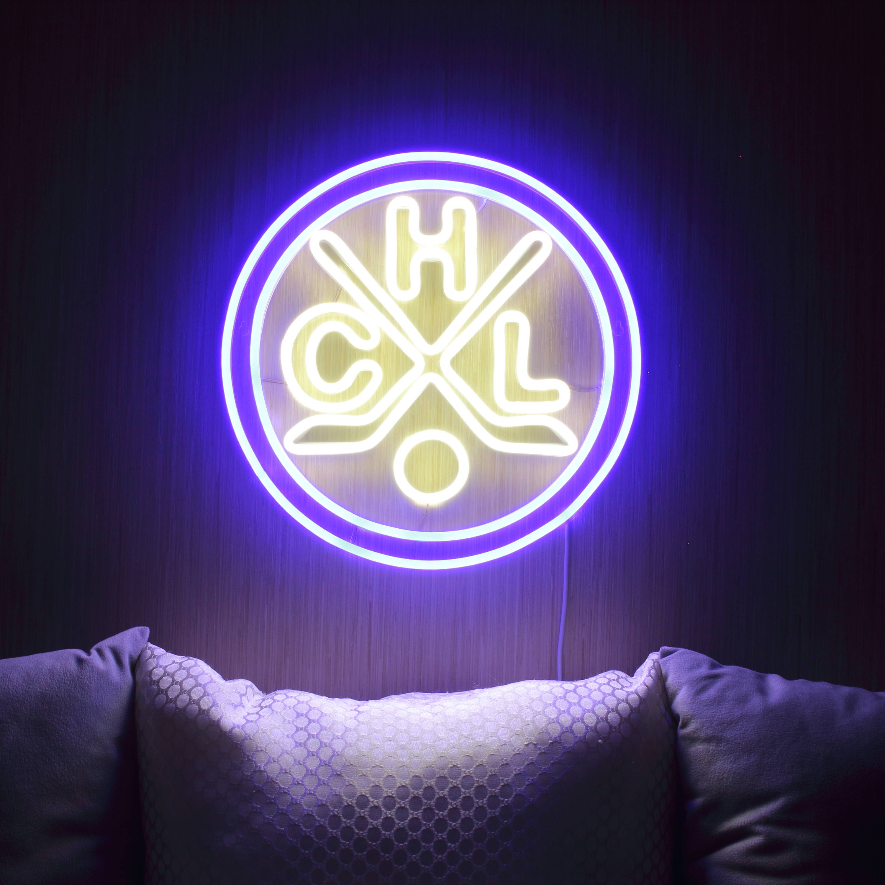 CHL HC Lugano Large Flex Neon LED Sign