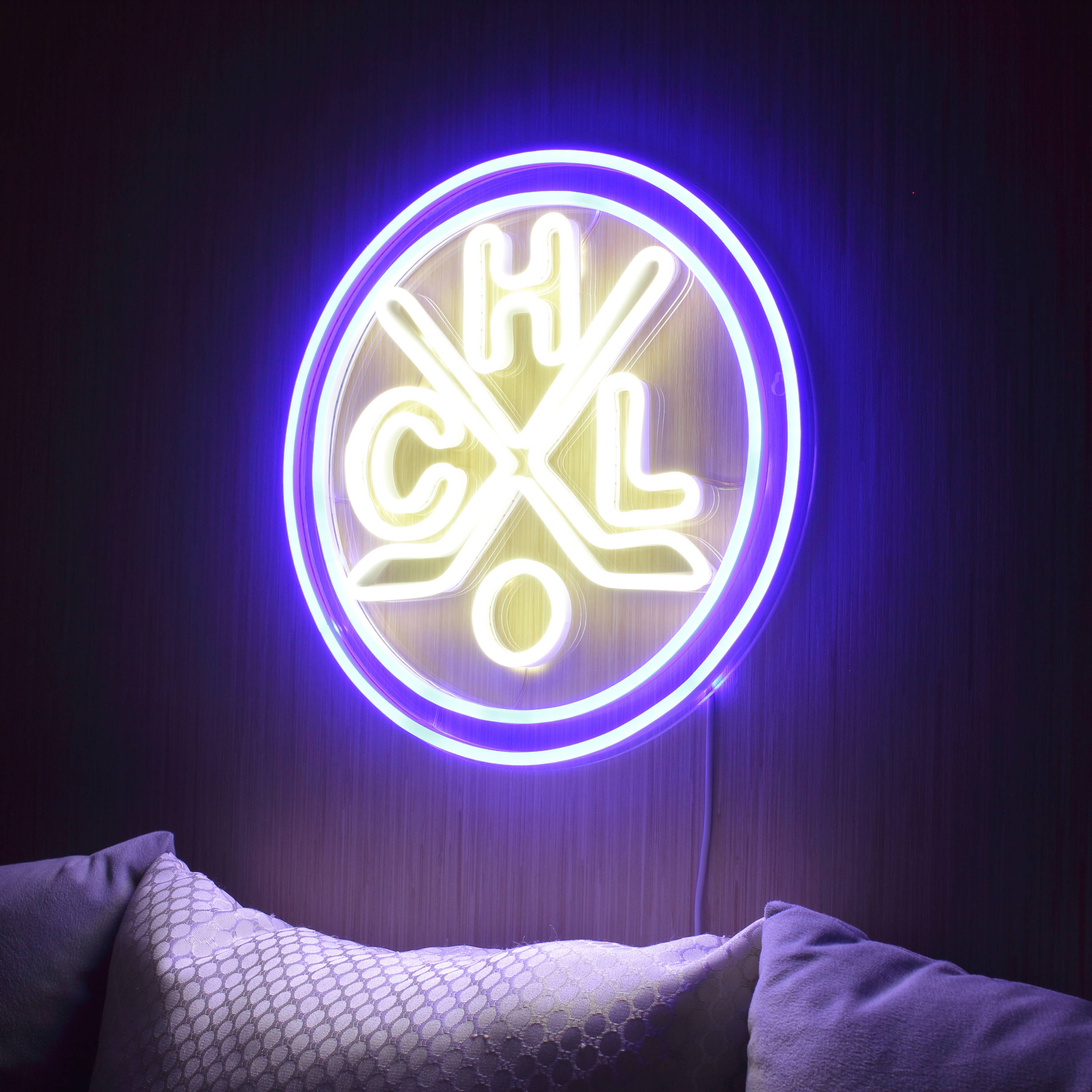 CHL HC Lugano Large Flex Neon LED Sign