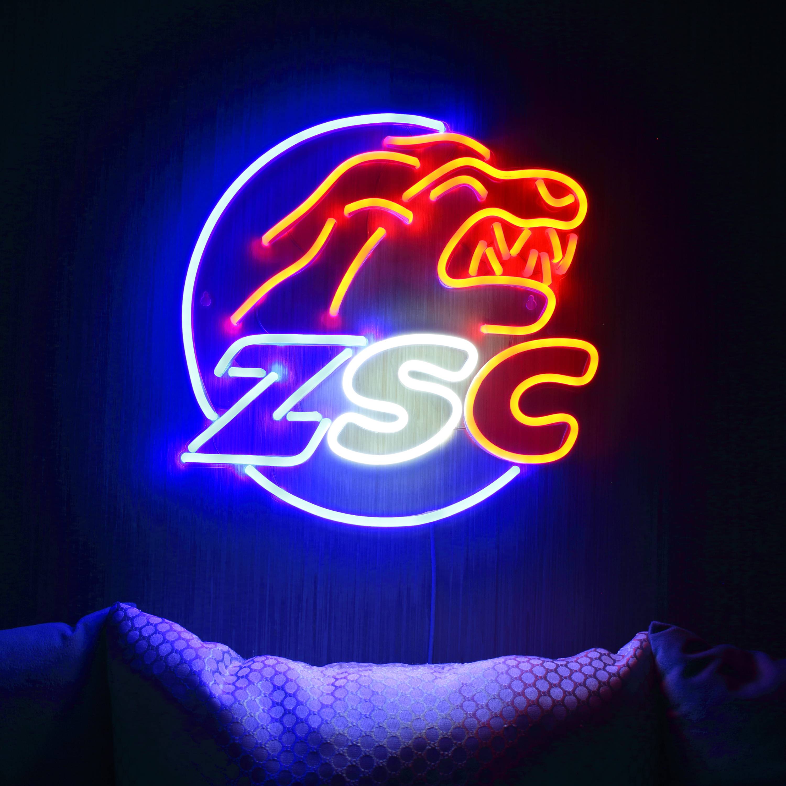 CHL ZSC Lions Zurich Large Flex Neon LED Sign