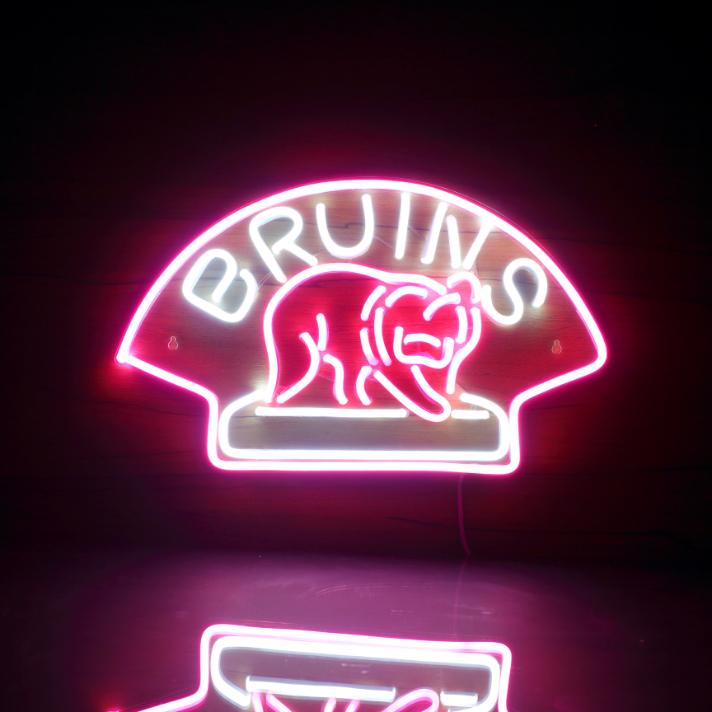 Boston Bruins Handmade Neon Flex LED Sign
