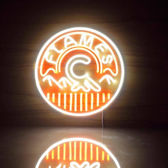 Calgary Flames Handmade Neon Flex LED Sign