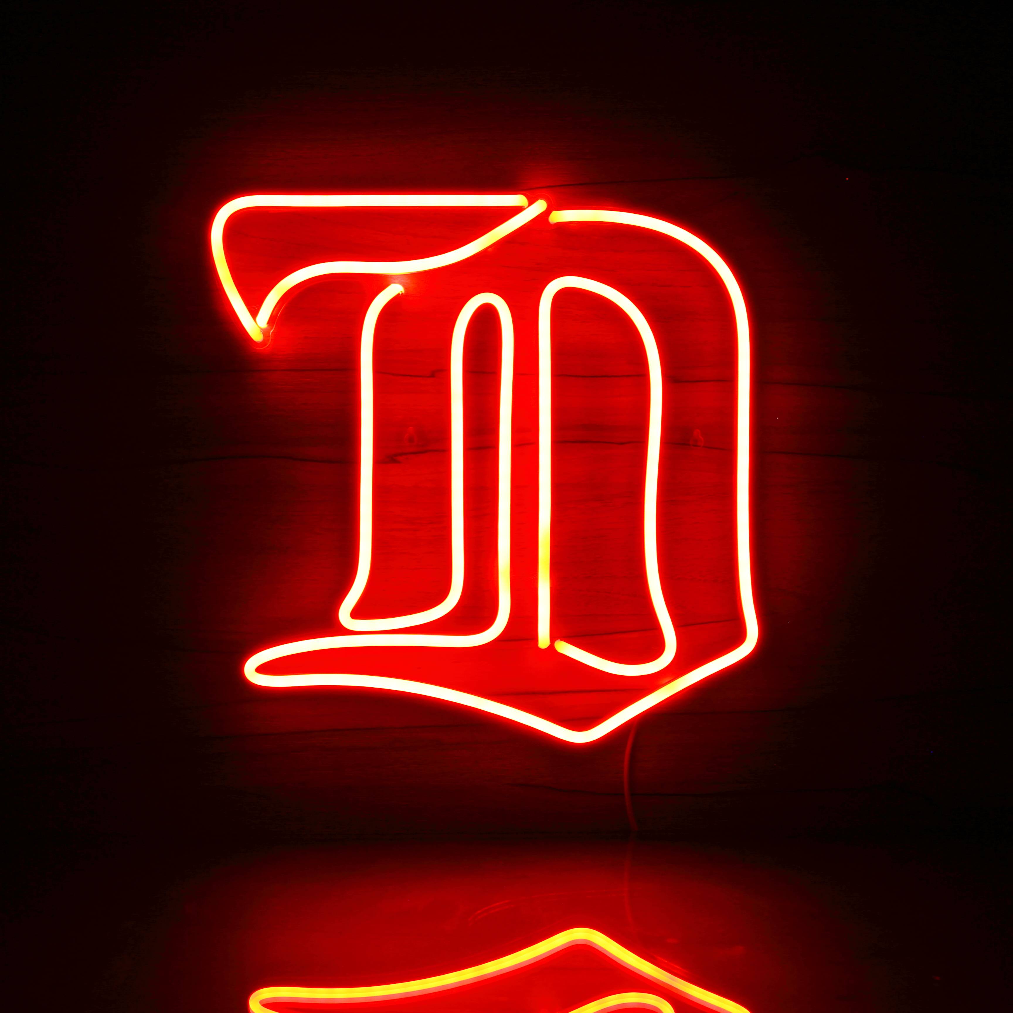 NHL Detroit Red Wings Bar Neon Flex LED Sign