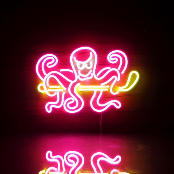 Detroit Red Wings Logo Handmade Neon Flex LED Sign