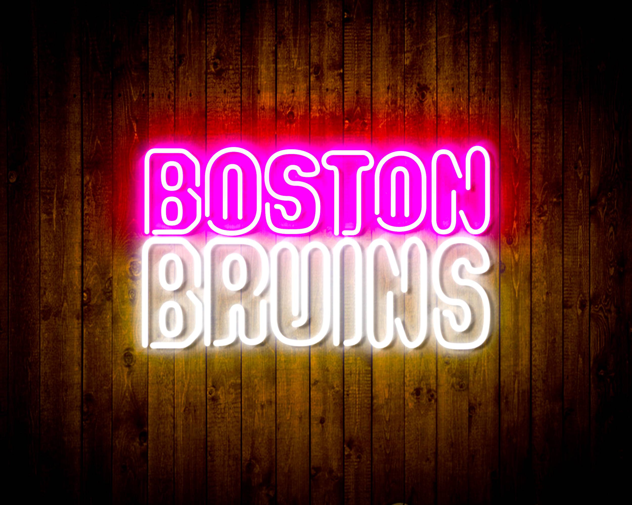 NHL Boston Bruins Bar Neon Flex LED Sign