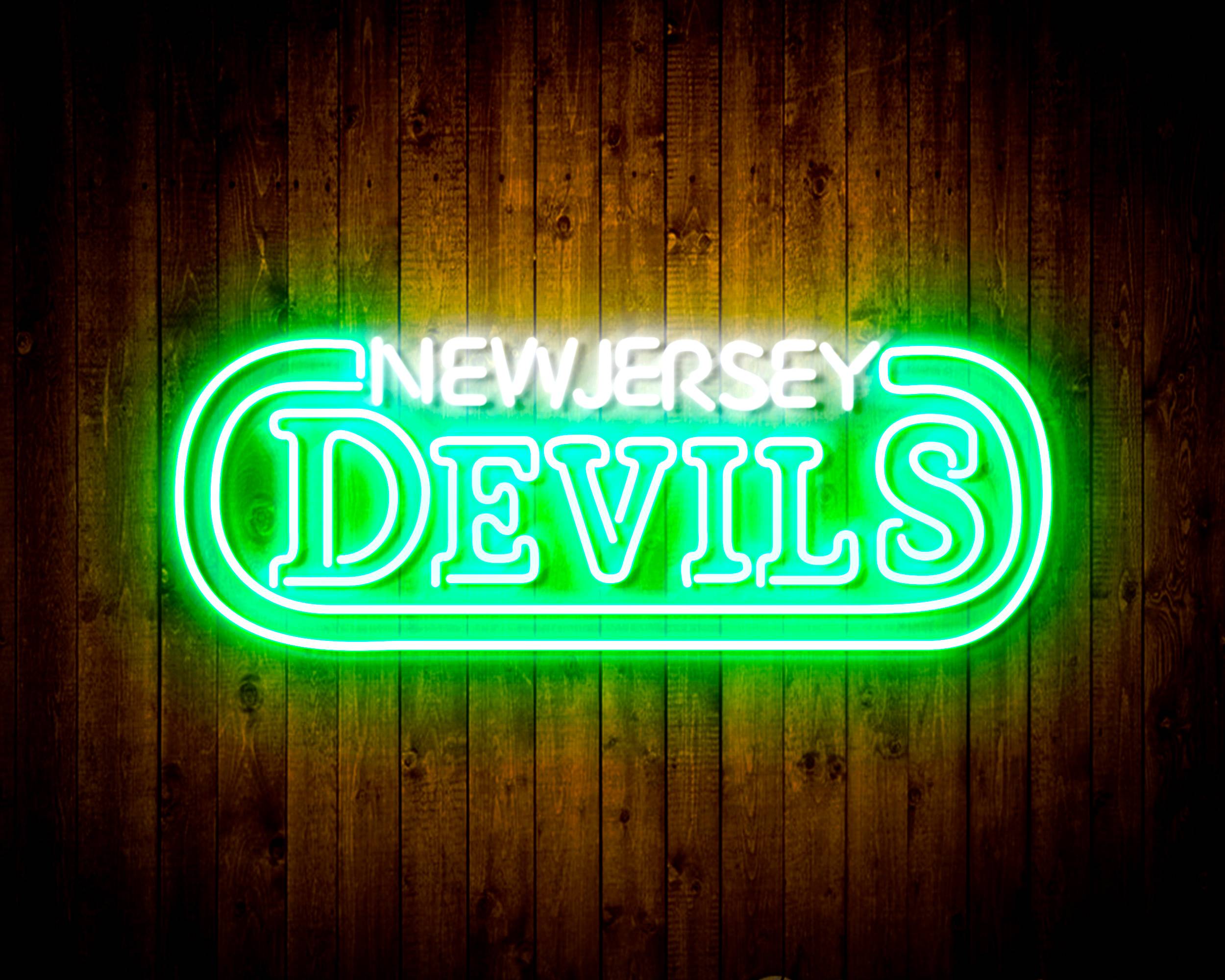 NHL New Jersey Devils Bar Neon Flex LED Sign