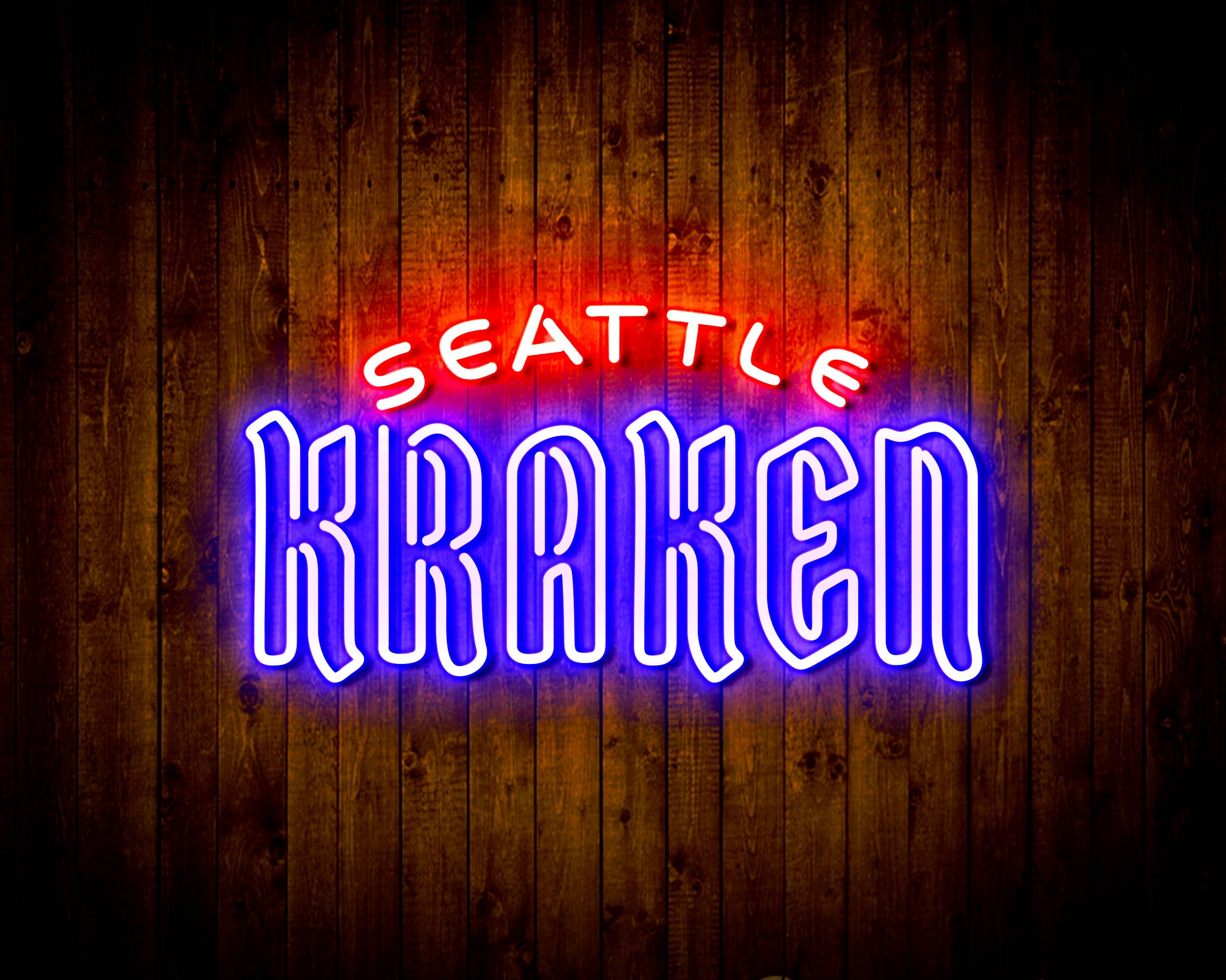 NHL Seattle Kraken Bar Neon Flex LED Sign