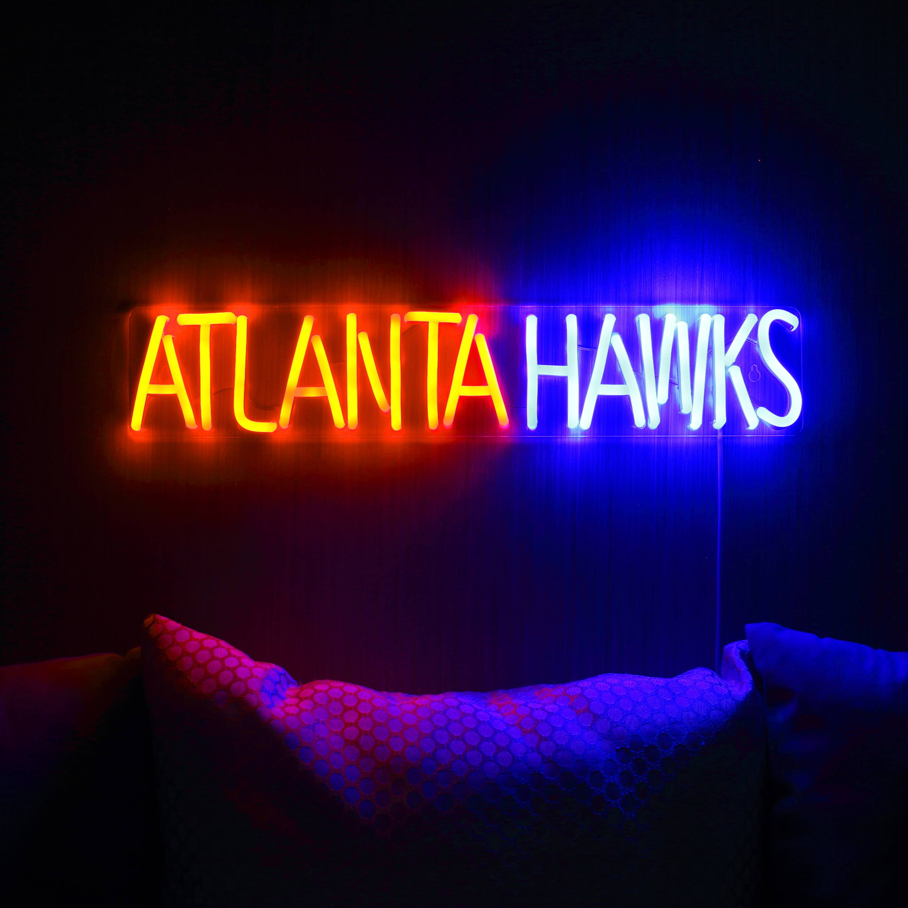 NBA Atlanta Hawks Large Flex Neon LED Sign