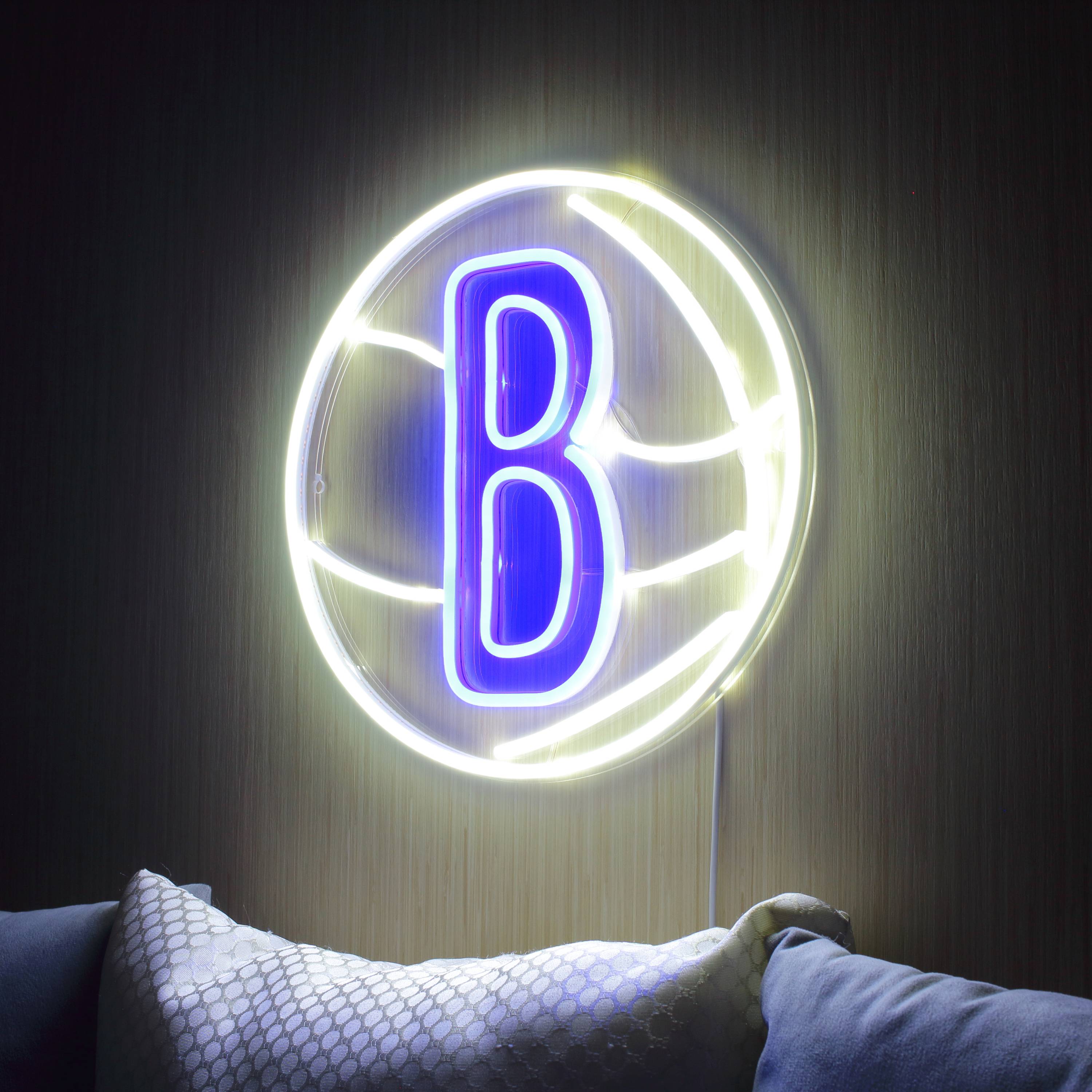 NBA Brooklyn Nets Large Flex Neon LED Sign