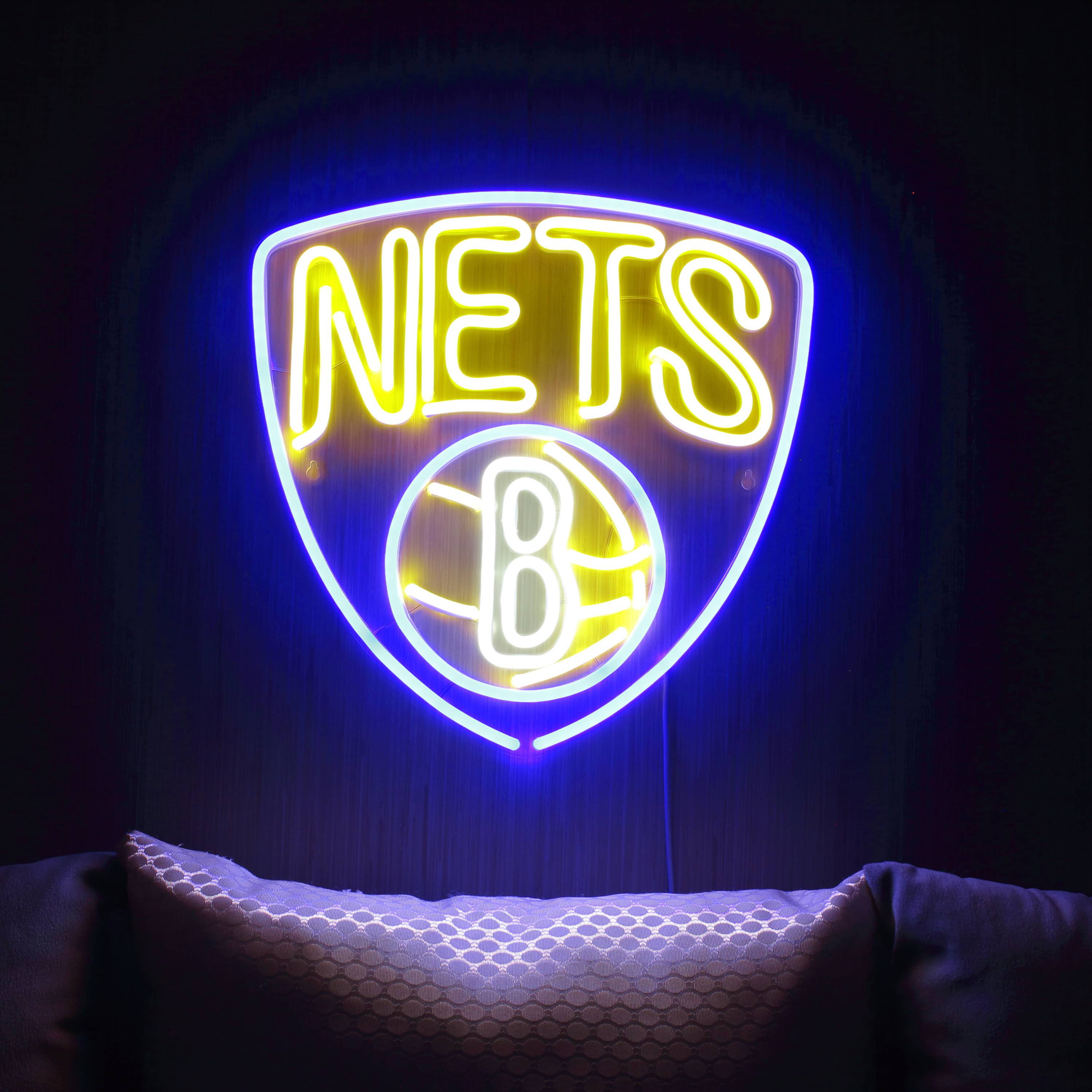 NBA Brooklyn Nets Large Flex Neon LED Sign