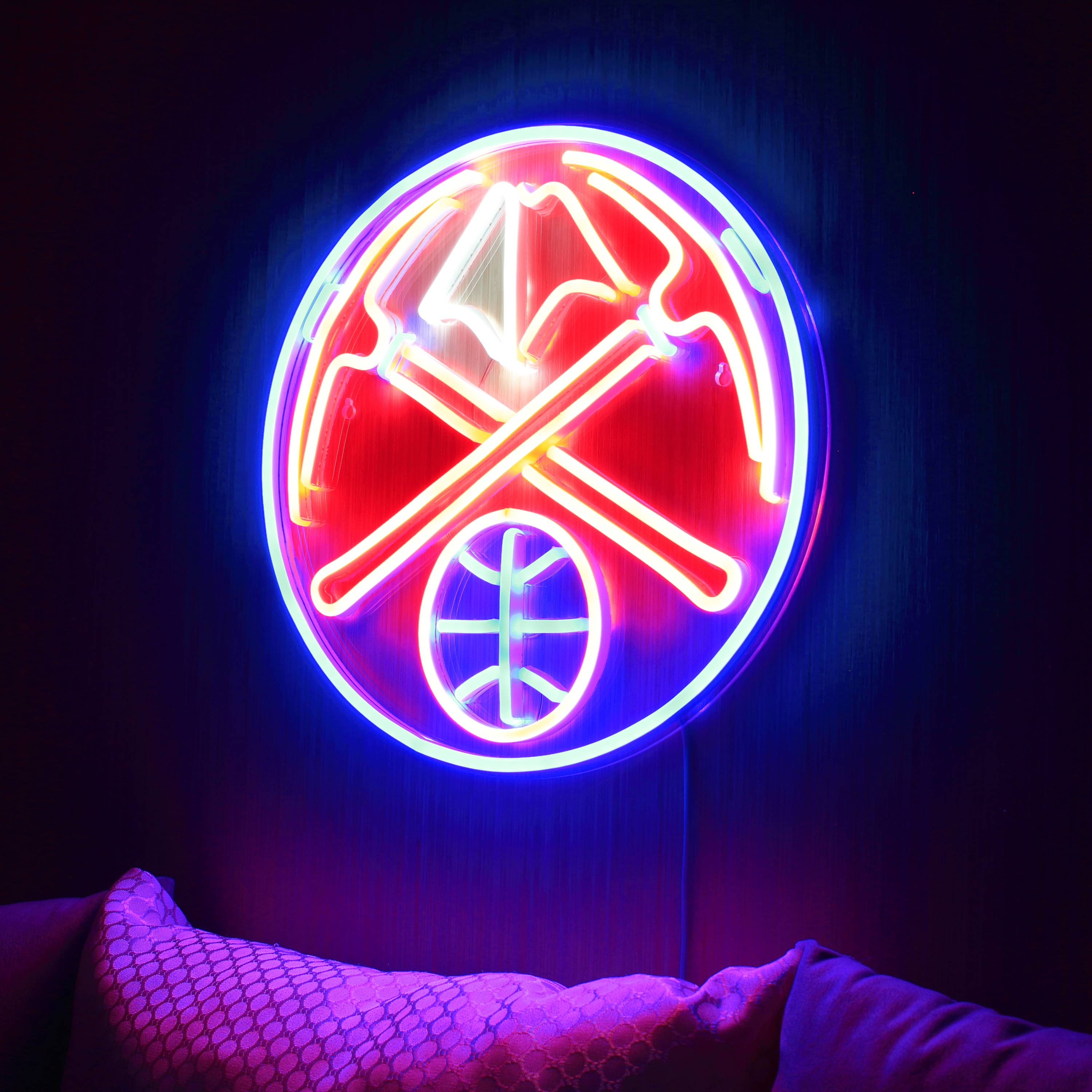 NBA Denver Nuggets Large Flex Neon LED Sign