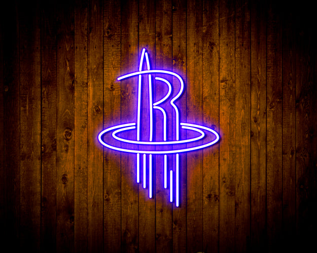 Houston Rockets Logo Handmade Neon Flex LED Sign