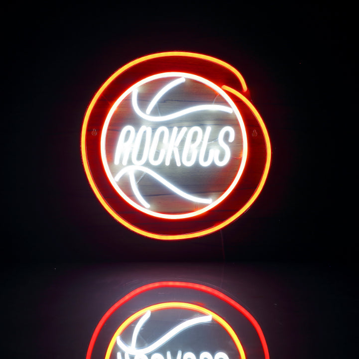 Houston Rockets Logo 2 Handmade Neon Flex LED Sign