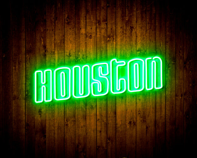 Houston Rockets Handmade Neon Flex LED Sign