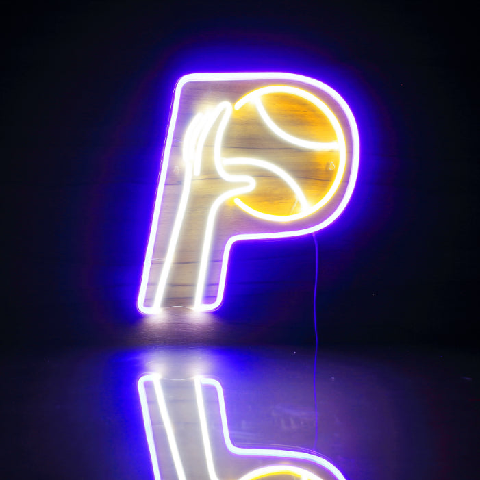 Indiana Pacers Logo 1 Handmade Neon Flex LED Sign