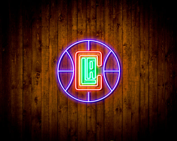 Los Angeles Clippers Logo 3 Handmade Neon Flex LED Sign