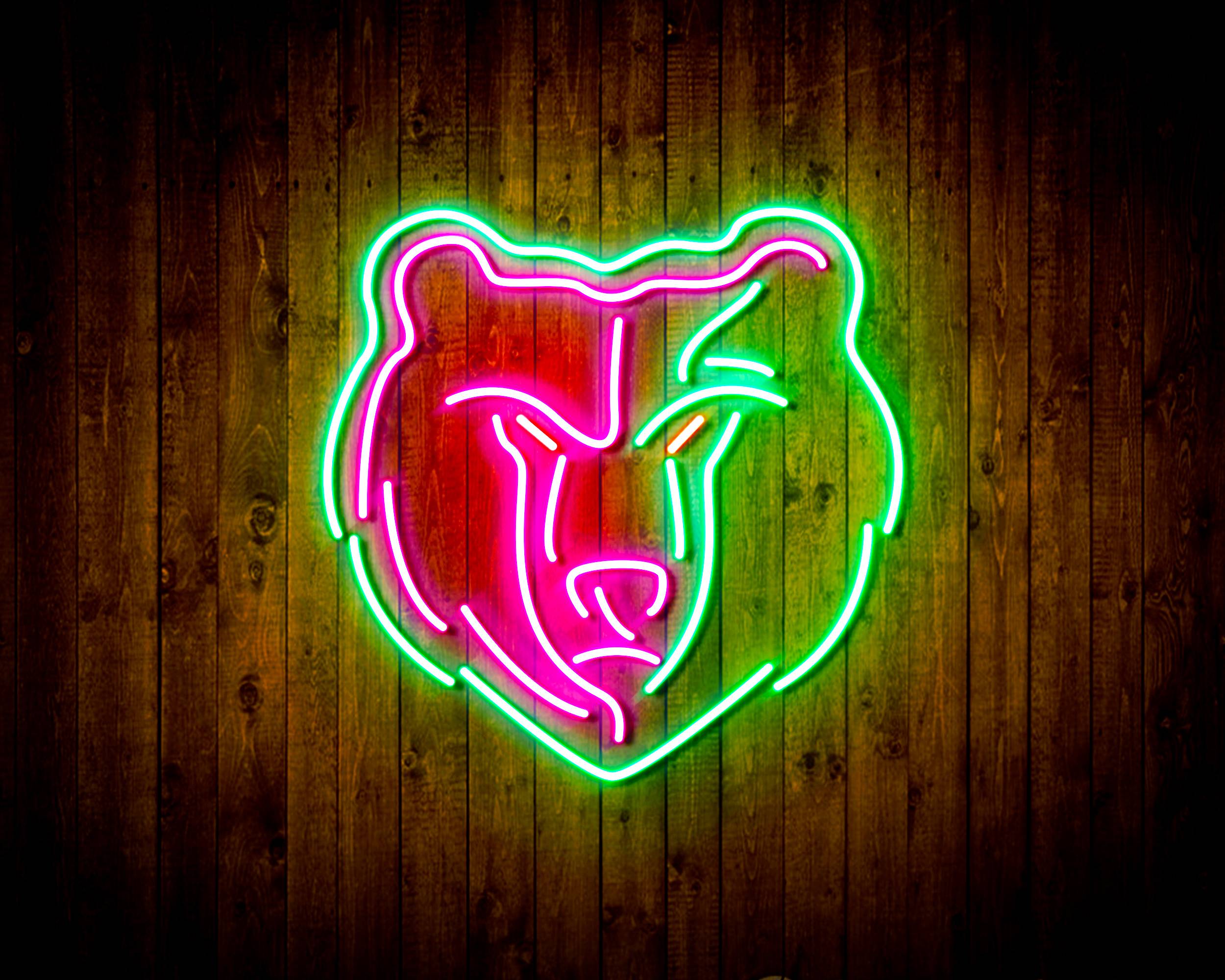 Memphis Grizzlies Bar Neon Flex LED Sign