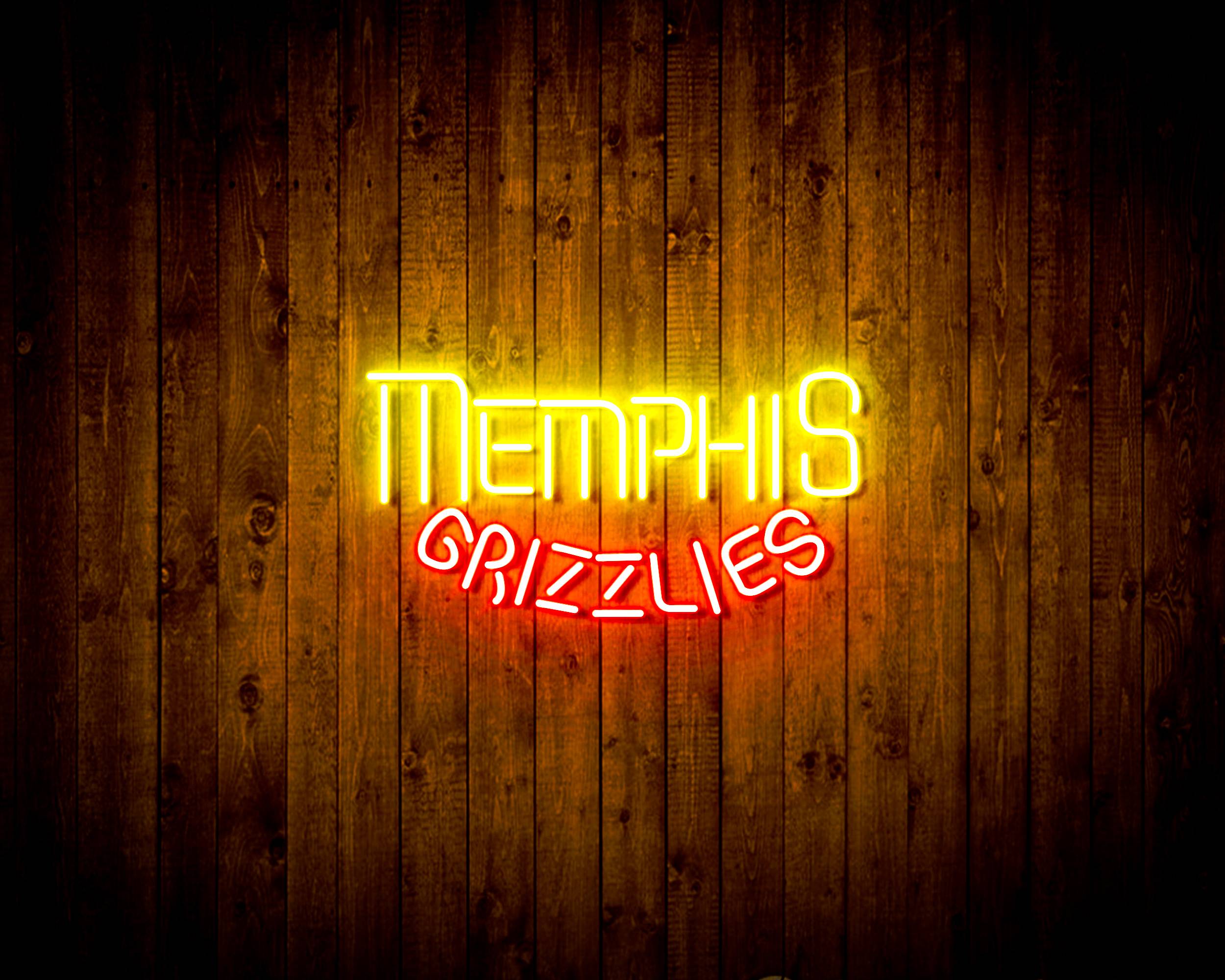 Memphis Grizzlies Bar Neon Flex LED Sign