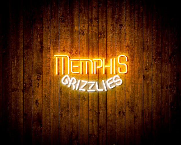 Memphis Grizzlies Handmade Neon Flex LED Sign