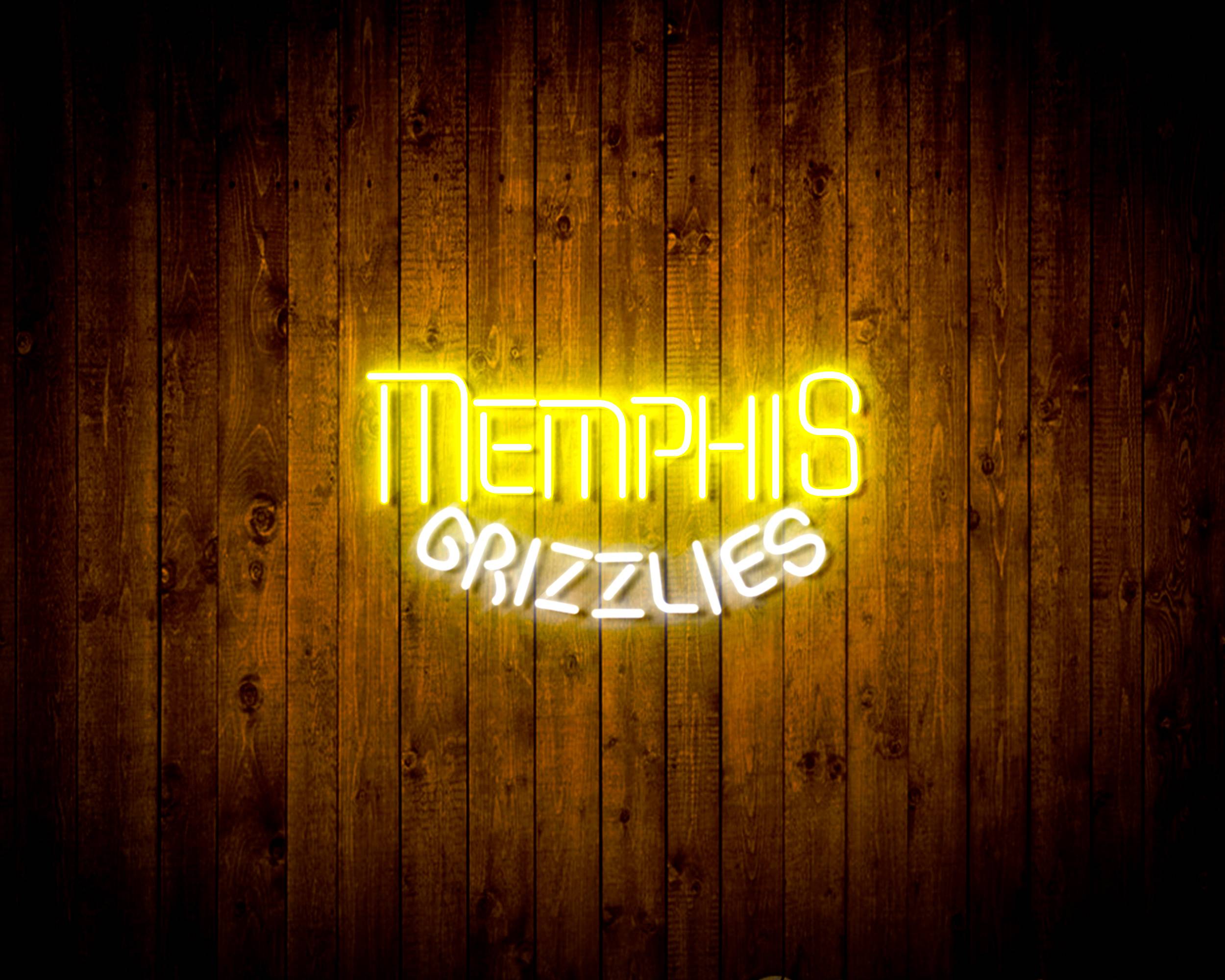 Memphis Grizzlies Bar Neon Flex LED Sign