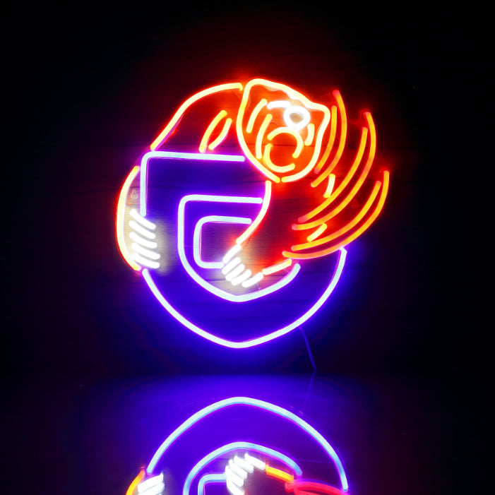 Memphis Grizzlies Logo 4 Handmade Neon Flex LED Sign